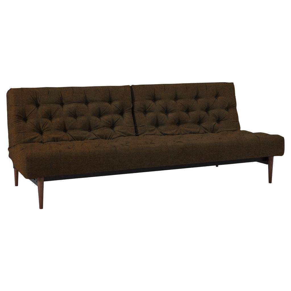 Innovation SCHLAFSOFA Lederlook Braun