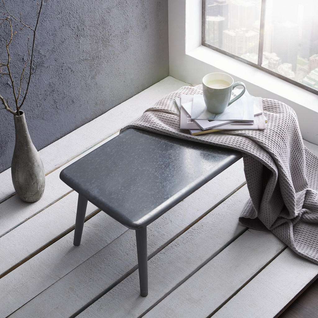 XXXL BEISTELLTISCH Tanne vollmassiv rechteckig Grau, Grau