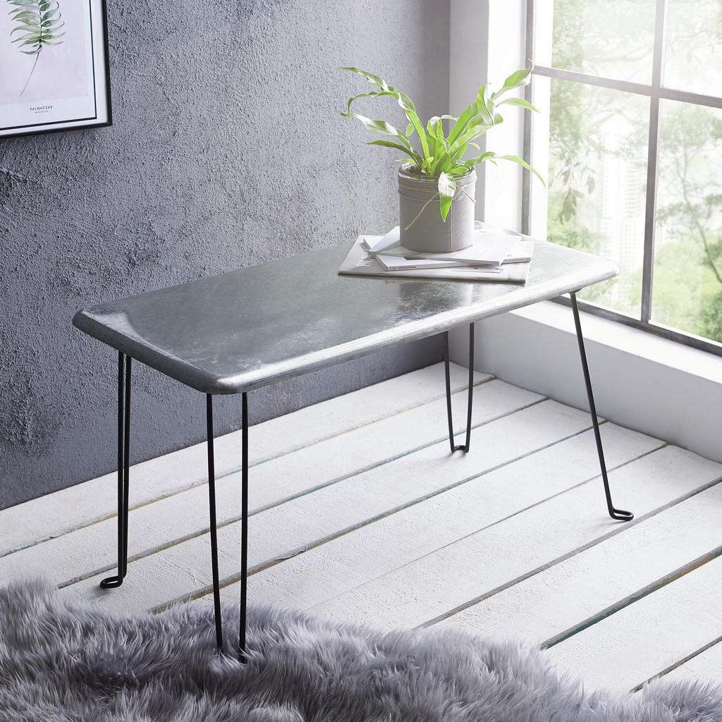 XXXL BEISTELLTISCH rechteckig Schwarz, Grau