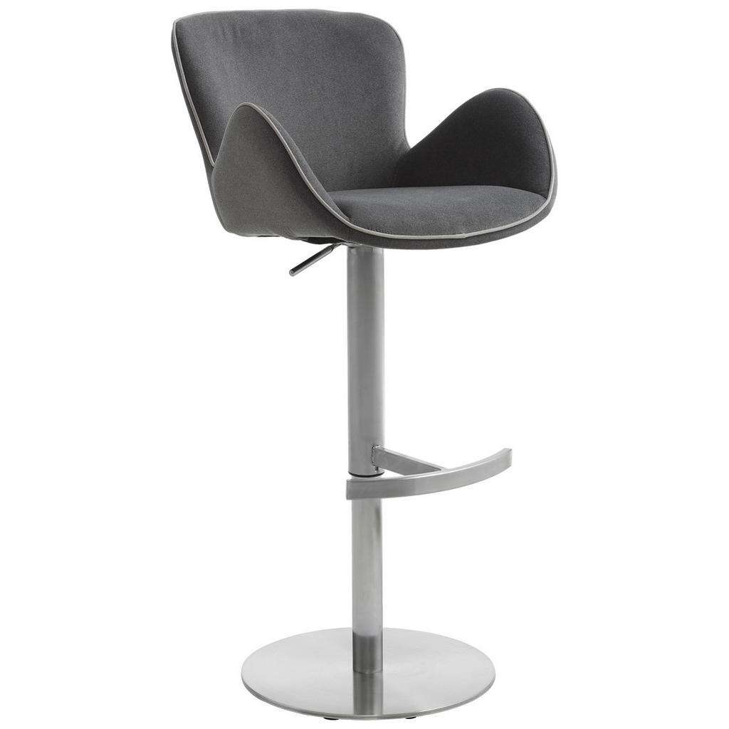 Novel BARHOCKER Mikrofaser Grau