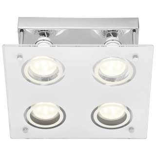 Boxxx LED-DECKENLEUCHTE, Weiß, Silber