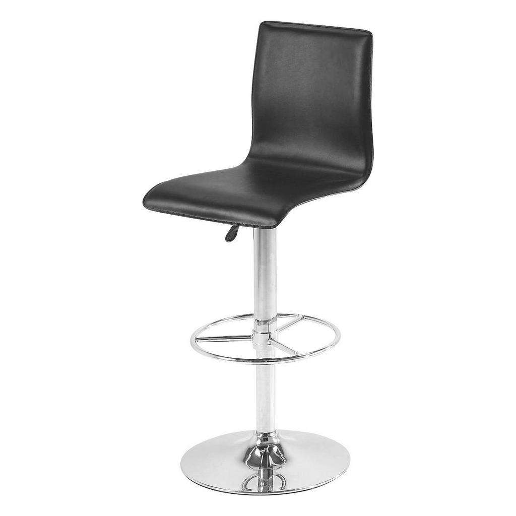 Carryhome BARHOCKER Lederlook Schwarz