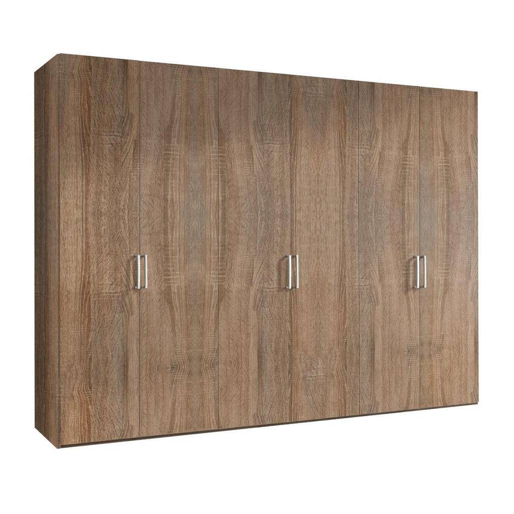 Hom`in DREHTÜRENSCHRANK 6-türig Beige