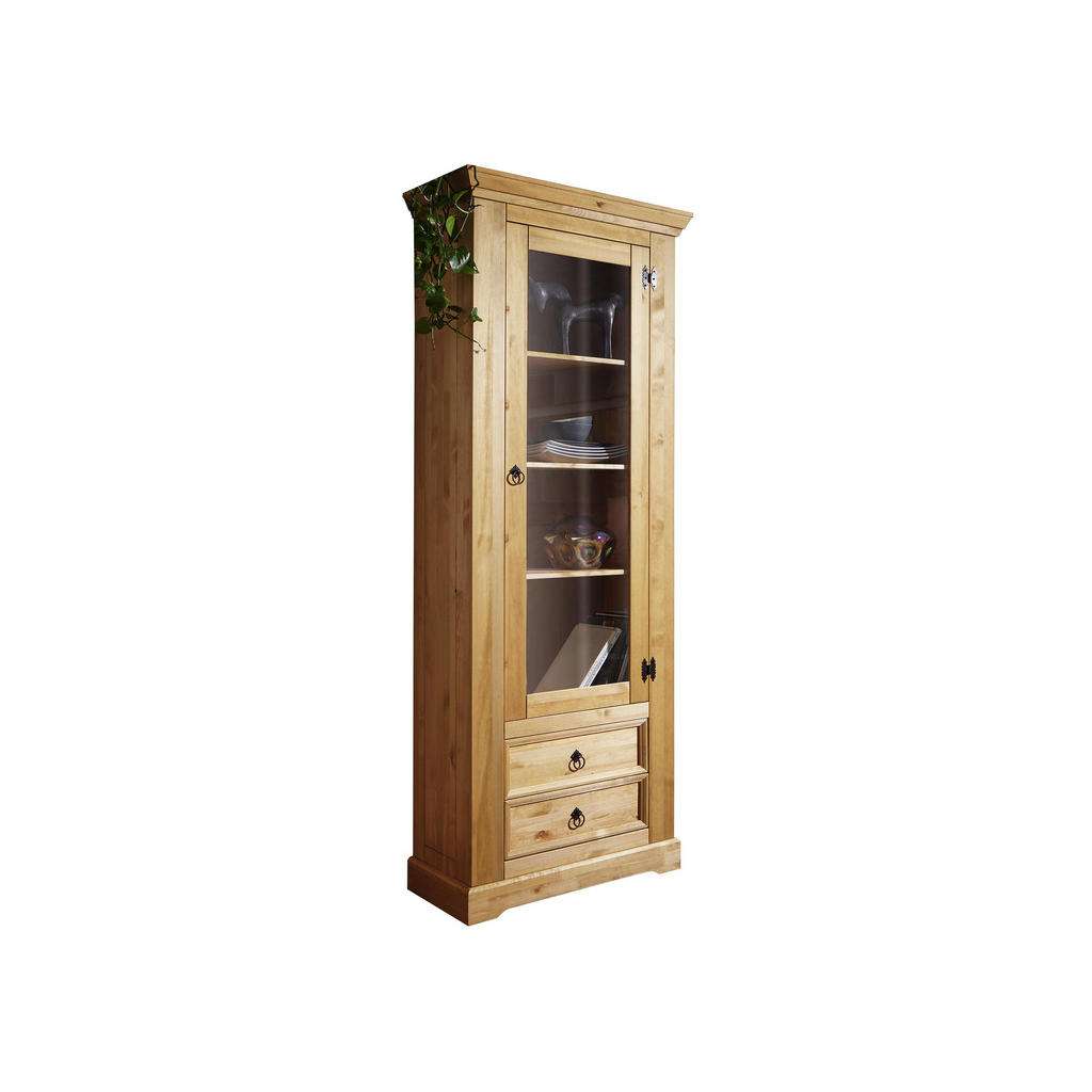 Landscape VITRINE Kiefer massiv Braun