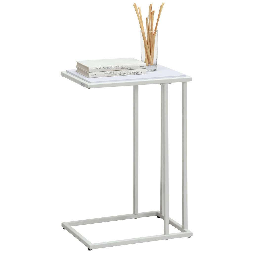 Carryhome BEISTELLTISCH rechteckig Weiß