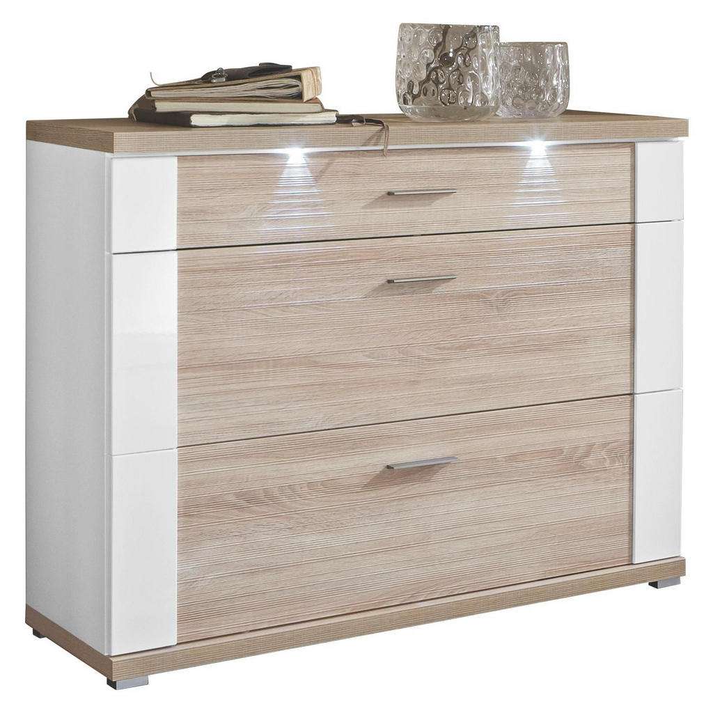 Xora SCHUHSCHRANK sägerau Weiß, Braun