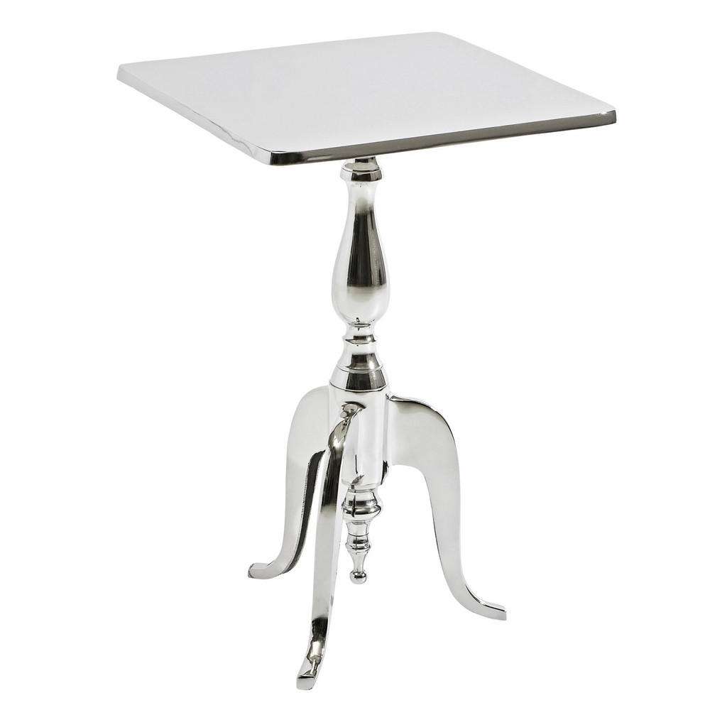 Carryhome BEISTELLTISCH rechteckig Silber