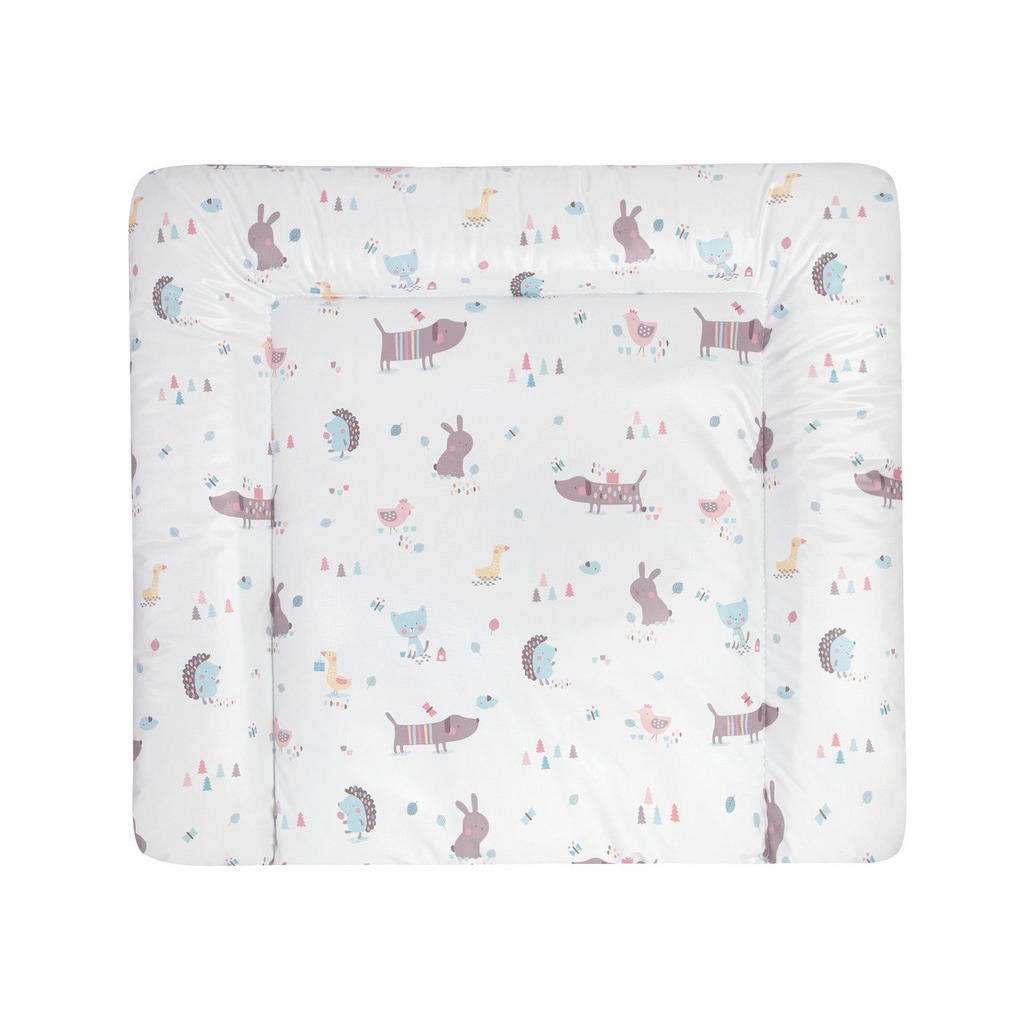 Zöllner WICKELAUFLAGE Crazy Animals, Mehrfarbig, Weiß