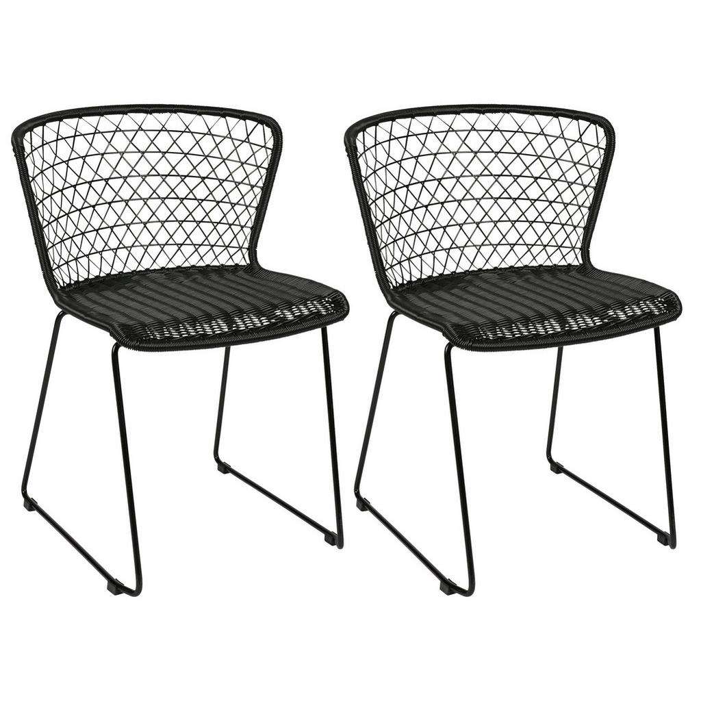 Ambia Home STUHL-SET Schwarz