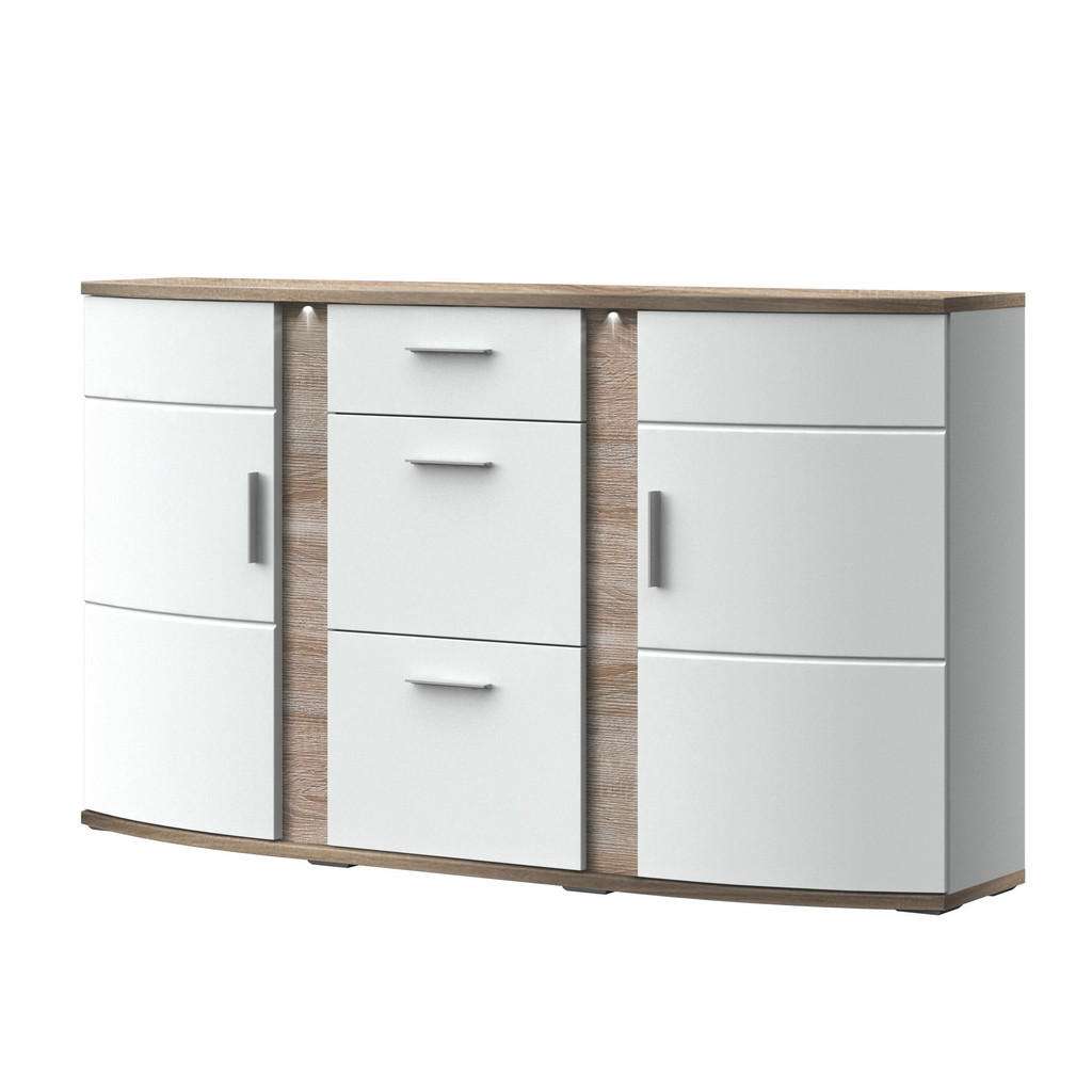Xora SIDEBOARD Melamin Weiß, Braun