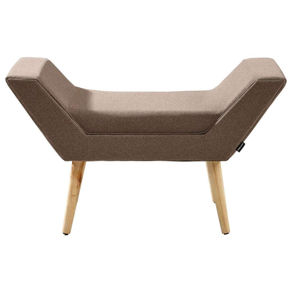 Carryhome SITZBANK Webstoff Kiefer massiv Braun, Braun