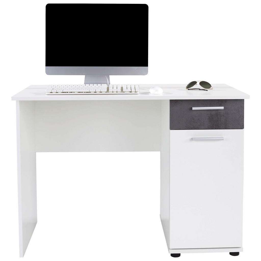 XXXL SCHREIBTISCH Weiß, Grau