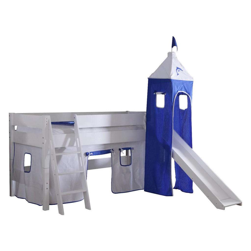 XXXL SPIELBETT Buche massiv 90/200 cm Weiß