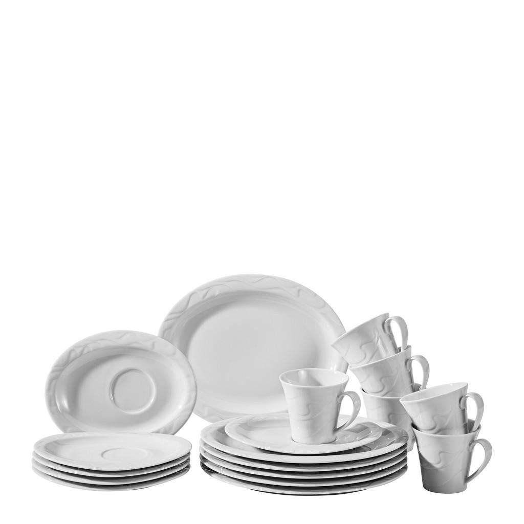 Seltmann Weiden Porzellan KAFFEESERVICE 18-teilig, Weiß