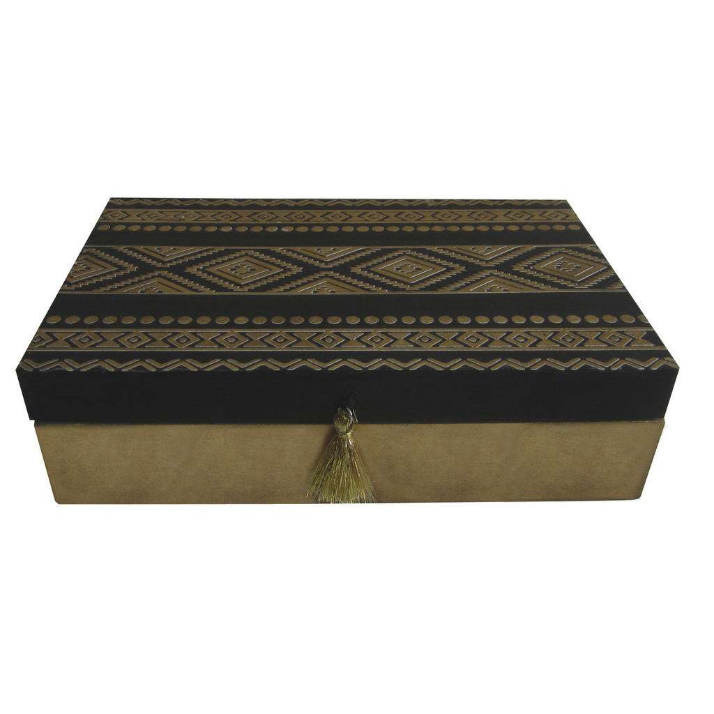 Ambia Home DEKOBOX, Schwarz, Gold