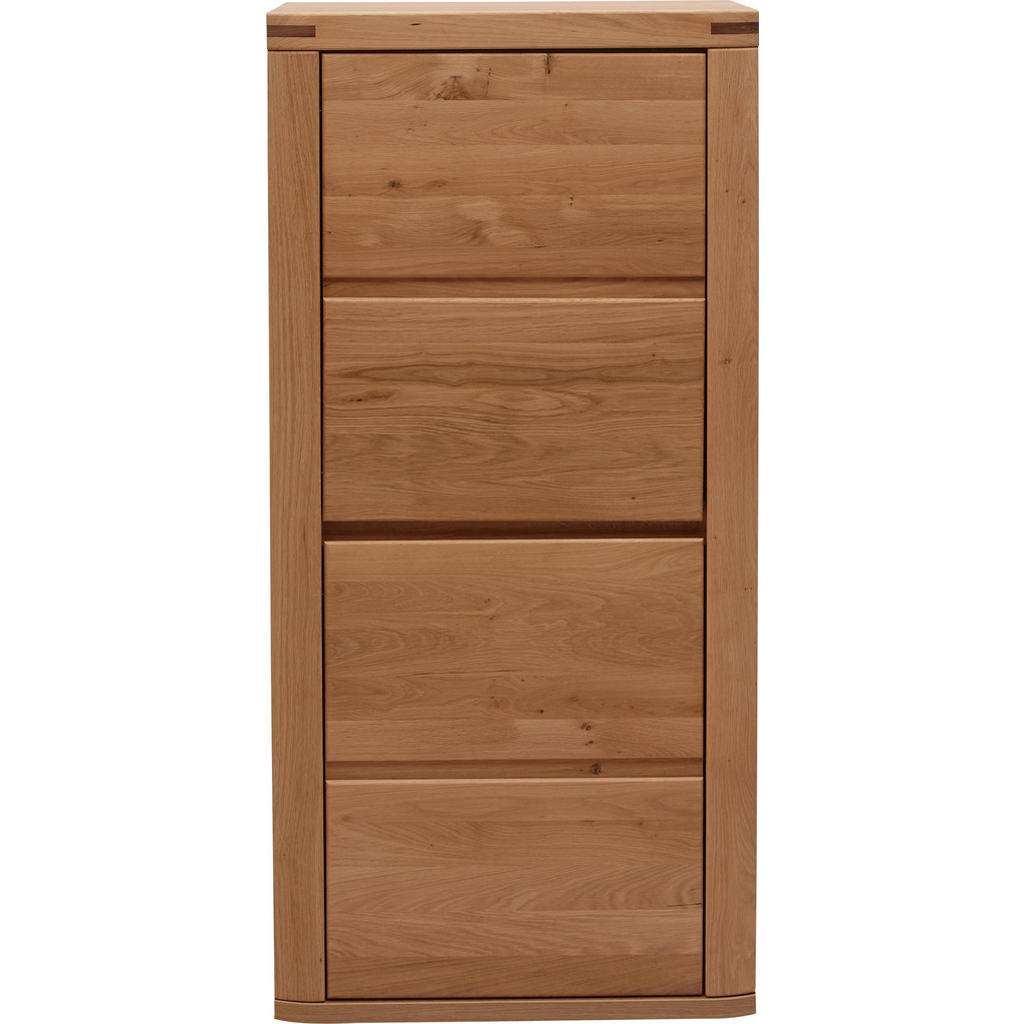 Voleo HIGHBOARD Eiche furniert, massiv geölt, foliert Braun