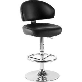 Novel BARHOCKER Lederlook Schwarz