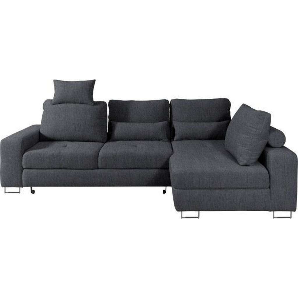 Hom`in WOHNLANDSCHAFT Grau Webstoff