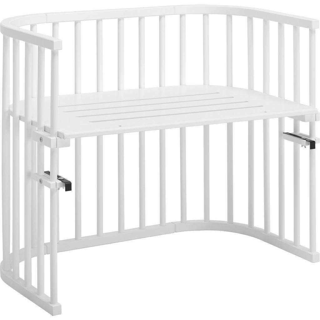 Babybay BEISTELLBETT Babybay Maxi Buche massiv Weiß