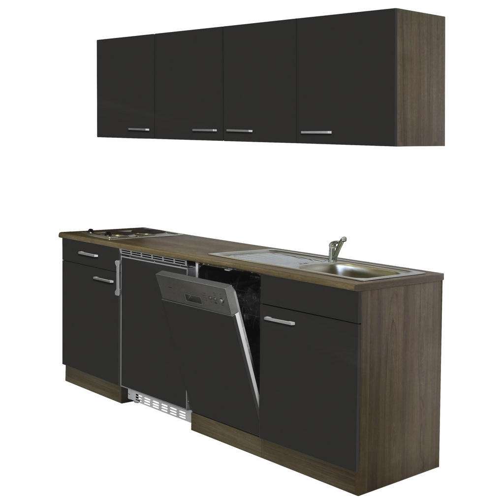 XXXL KÜCHENBLOCK E-Geräte, Spüle, Braun