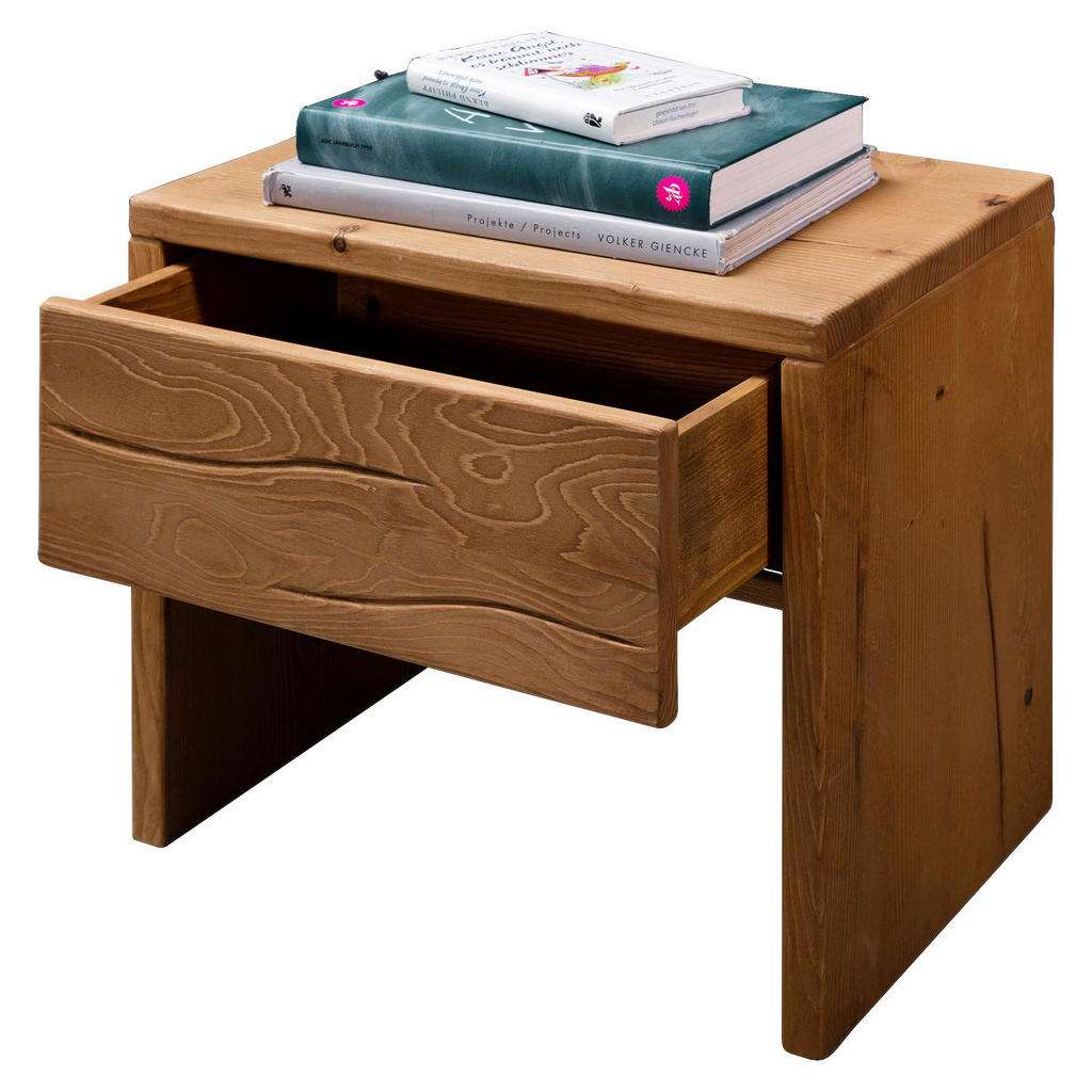 Linea Natura NACHTKÄSTCHEN Braun, Beige 50/45,5/35 cm
