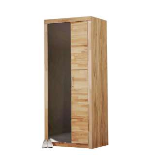 Carryhome GARDEROBENSCHRANK Kernbuche massiv geölt Braun