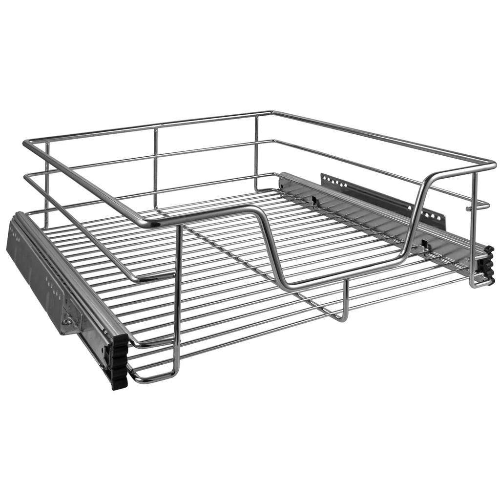 XXXL TELESKOP SCHUBLADE 39/14/44 cm Silber