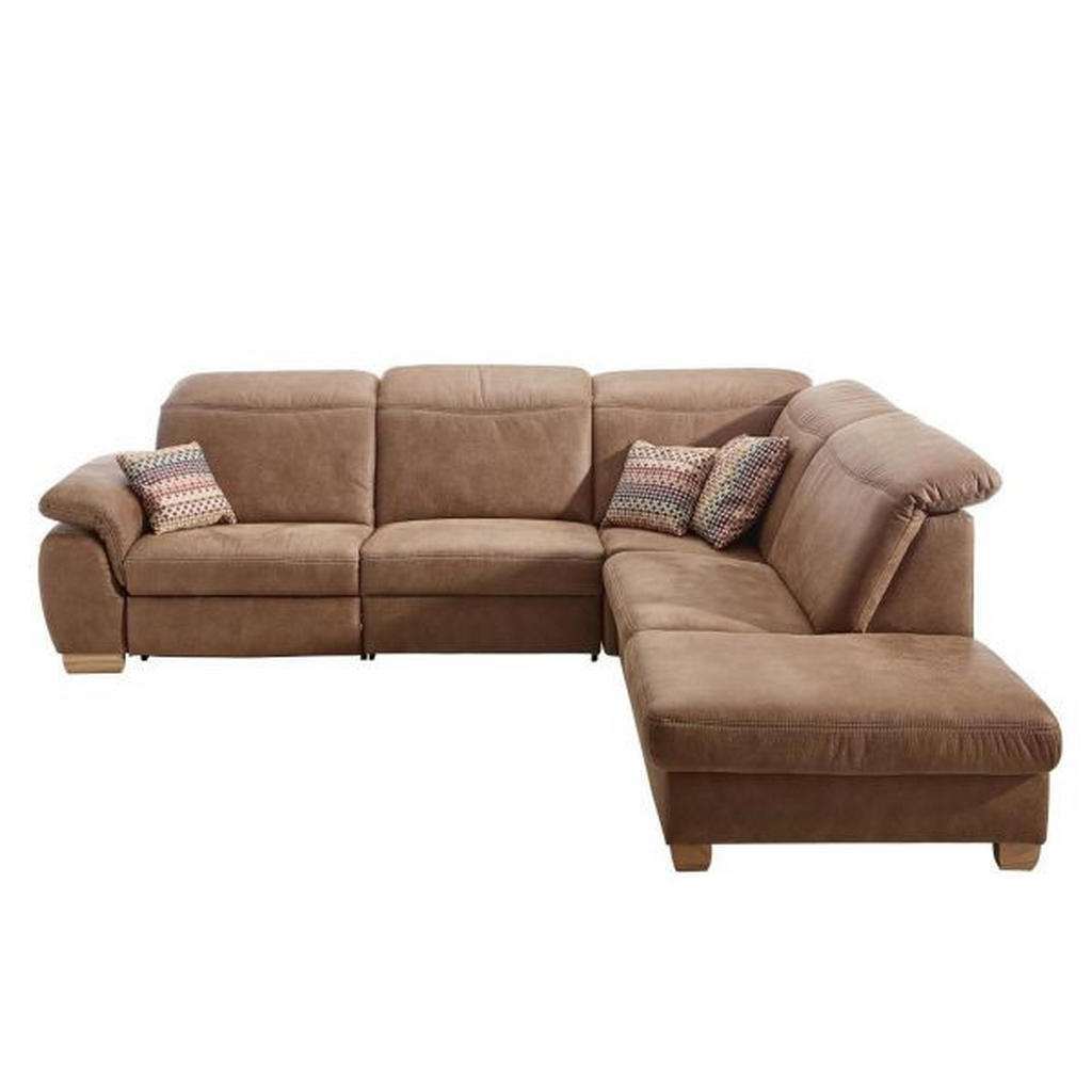 Voleo Ecksofa Braun Mikrofaser