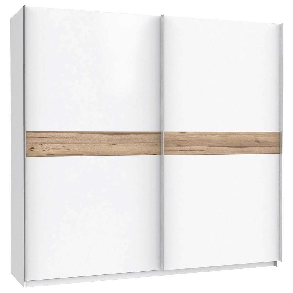 Xora SCHWEBETÜRENSCHRANK 2-türig Weiß, Braun