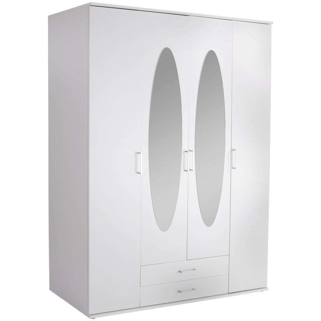 XXXL KLEIDERSCHRANK 4-türig Weiß