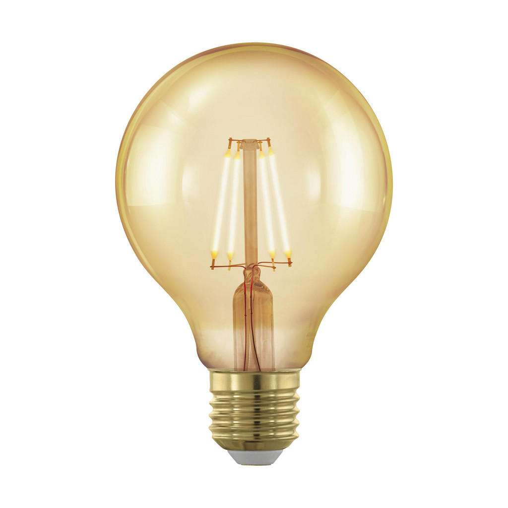 XXXL LED-LEUCHTMITTEL E27 4 W, Weiß, Gold