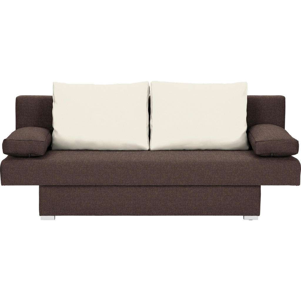 Carryhome SCHLAFSOFA Webstoff Mehrfarbig, braun