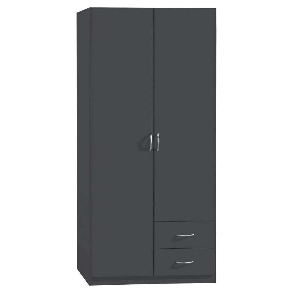 Carryhome DREHTÜRENSCHRANK 2-türig Grau