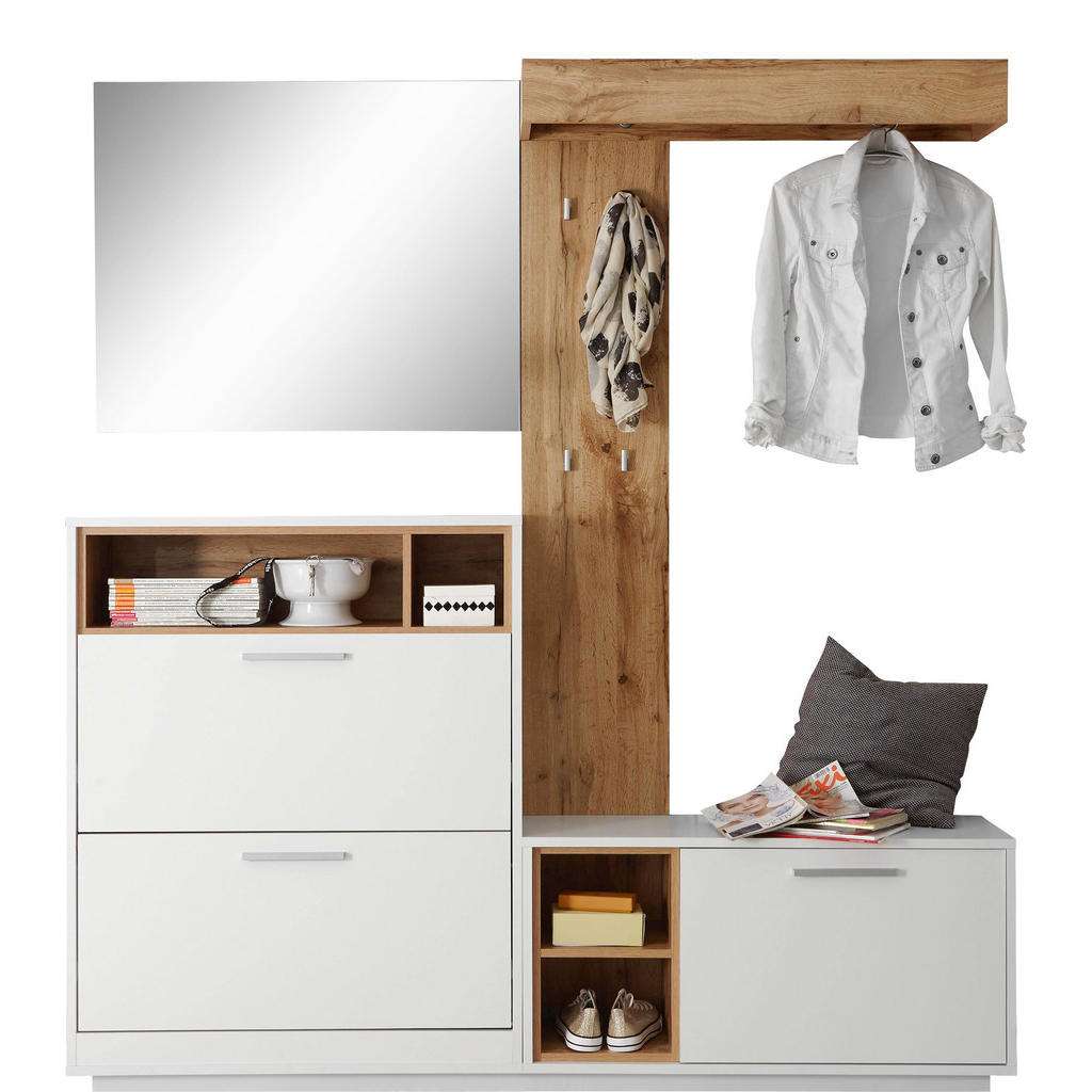 Xora GARDEROBE Weiß, Braun