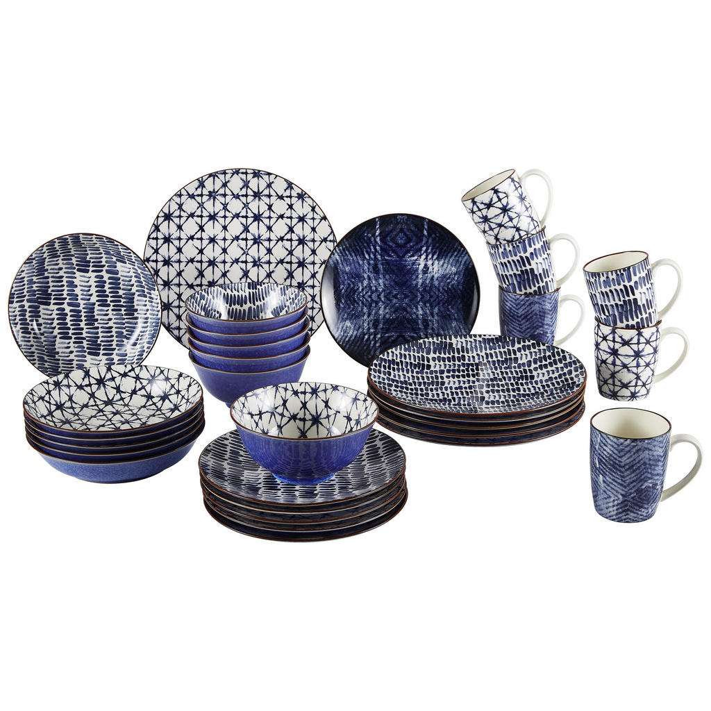 Ritzenhoff Breker Steinzeug KOMBISERVICE 30-teilig, Weiß