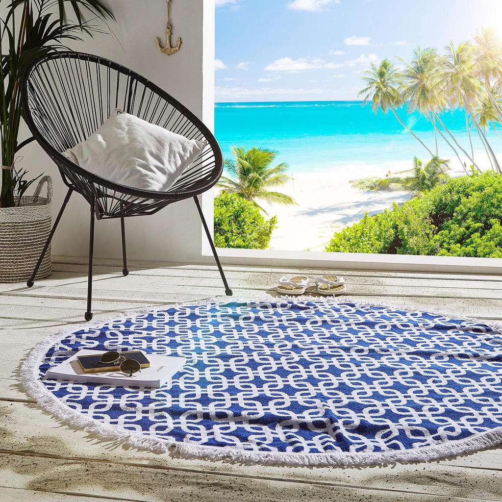 XXXL STRANDTUCH, Blau