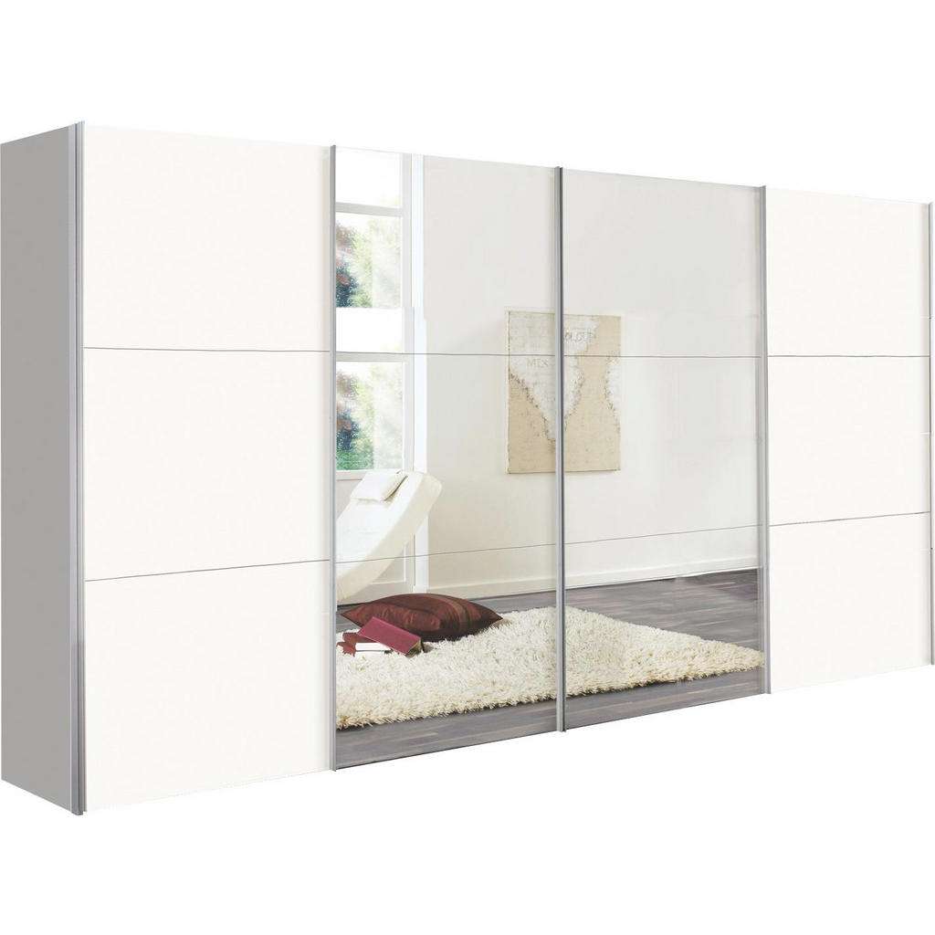 Hom`in SCHWEBETÜRENSCHRANK 4-türig Weiß