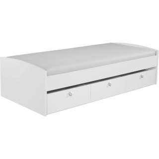 Carryhome STAURAUMBETT 90/200 cm, Weiß