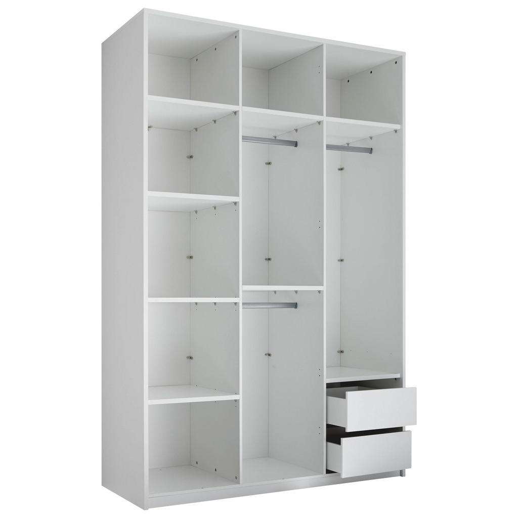 Carryhome KLEIDERSCHRANKKORPUS 151/230/60 cm, Weiß