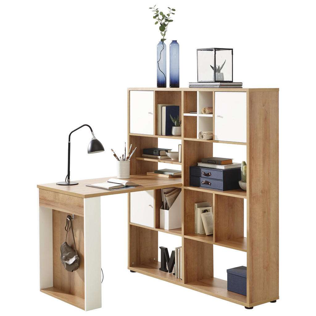 Voleo MINI-OFFICE Weiß, Braun