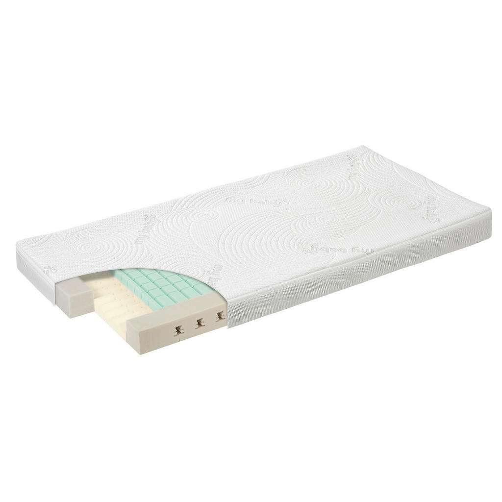 Alvi KINDERBETTMATRATZE Kaltschaumkern 140/70/10 cm, Weiß