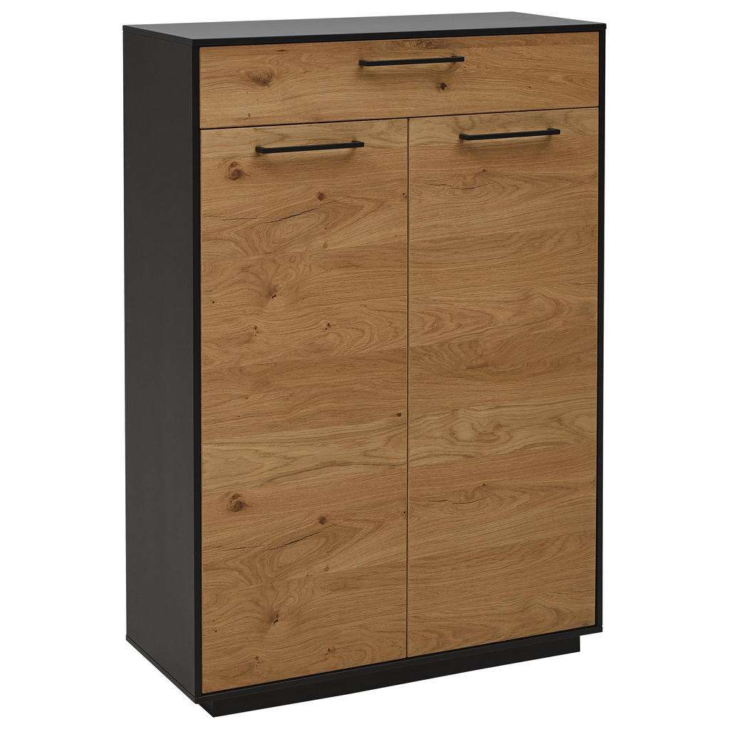Dieter Knoll SCHUHSCHRANK Balkeneiche furniert lackiert Braun