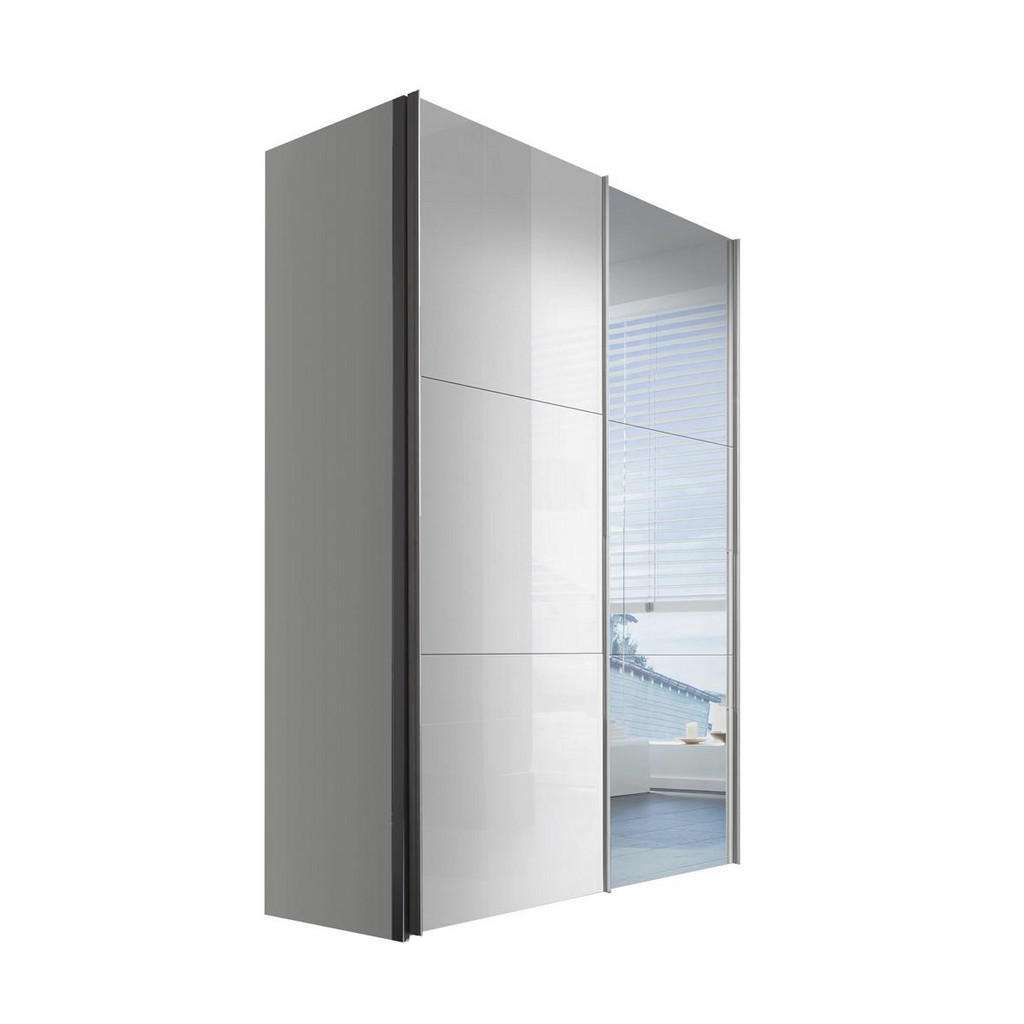 Hom`in SCHWEBETÜRENSCHRANK 2-türig Weiß