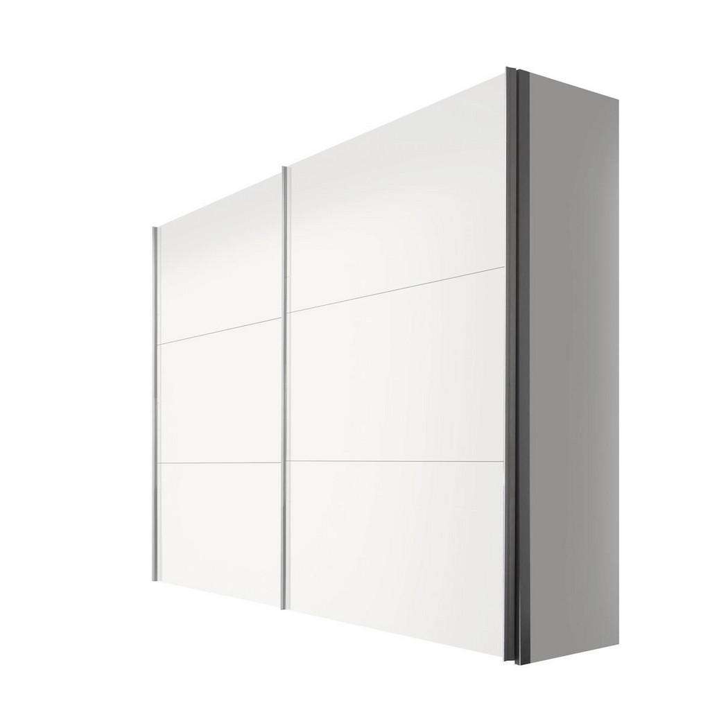 Hom`in SCHWEBETÜRENSCHRANK 2-türig Weiß