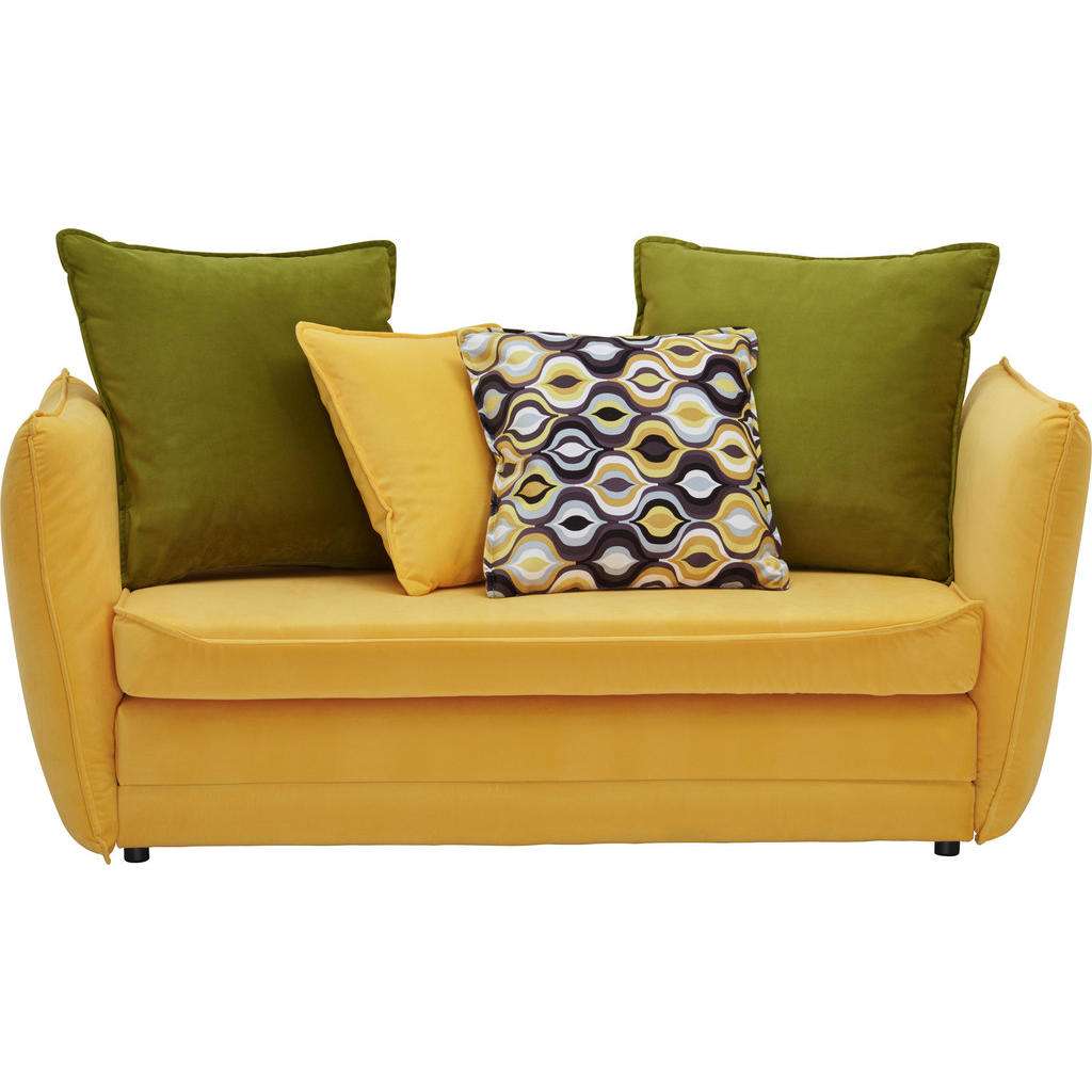 Ti`me JUGEND- UND KINDERSOFA Mikrofaser Braun, Mehrfarbig