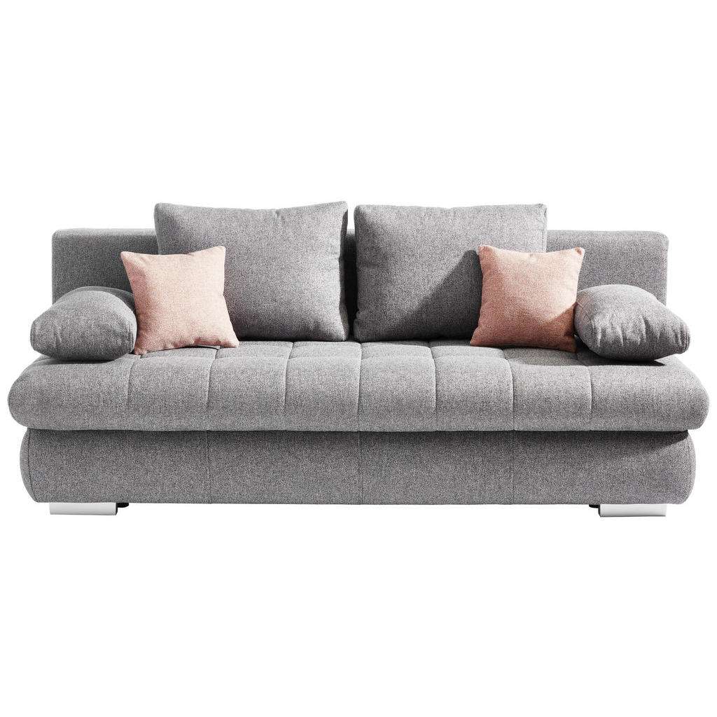 Ti`me SCHLAFSOFA Webstoff Rosa, Grau