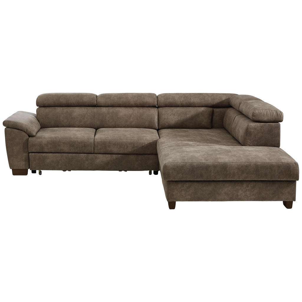Hom`in WOHNLANDSCHAFT Braun Lederlook