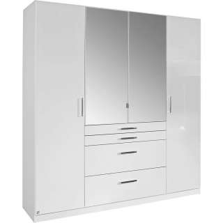 Carryhome KLEIDERSCHRANK 4-türig Weiß