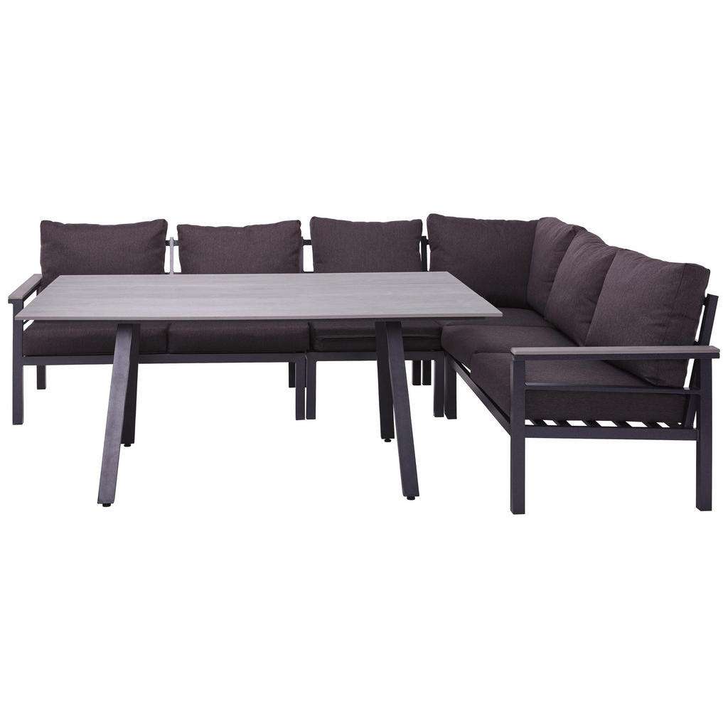Amatio LOUNGEGARNITUR Grau Polystyrol Aluminium