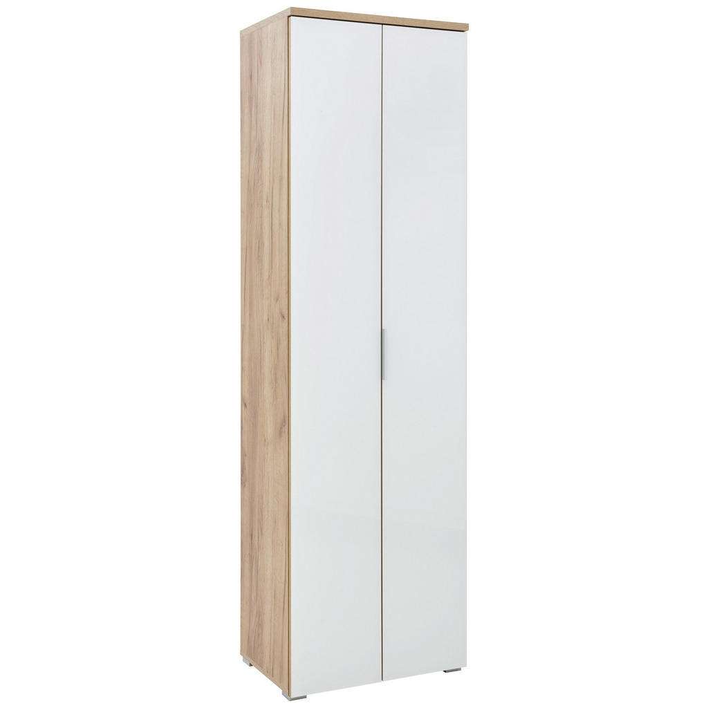 Voleo GARDEROBENSCHRANK melaminharzbeschichtet Weiß, Braun